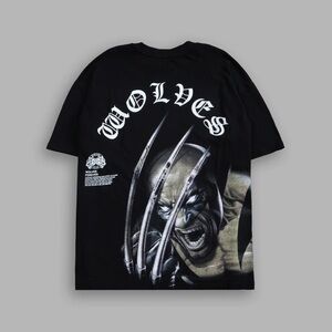 WOLVERINE CHOPPER "PREMIUM"
OVERSIZED TEE IN BLACKI